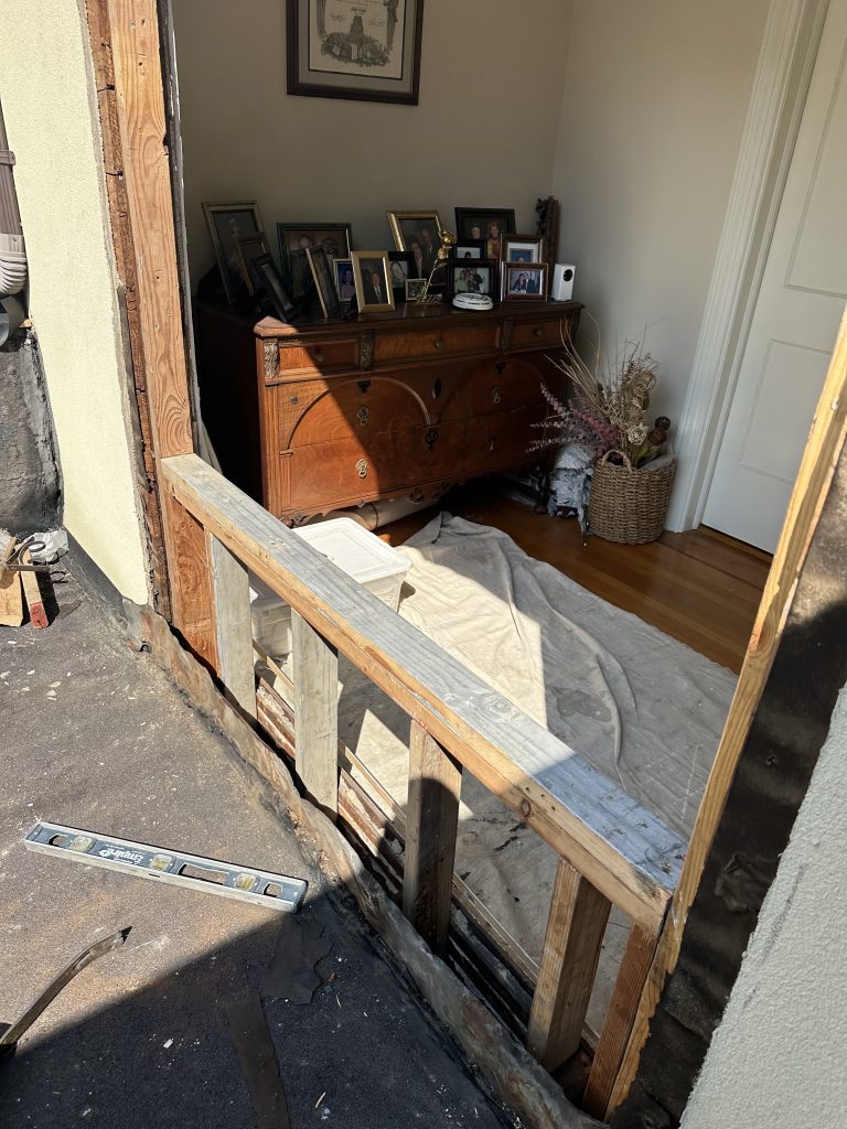 Door framing, wood replacement